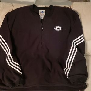 Adidas Black Half zip fleece